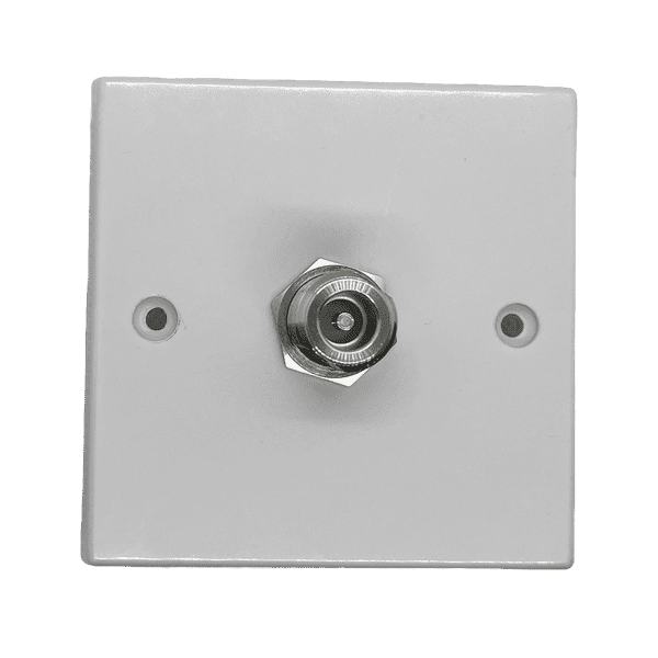Single Gang Faceplate with 50-ohm N-Type Bulkhead Jack/Jack Adaptor