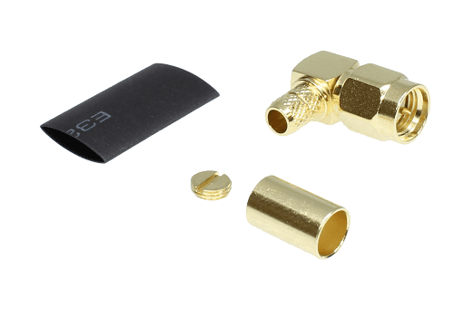 SMA Right-Angled Crimp Plug RG58