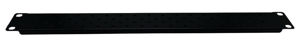 SMB Patch Panel 1U Flat/Folded Black 64 port 4 x 16 offset unloaded