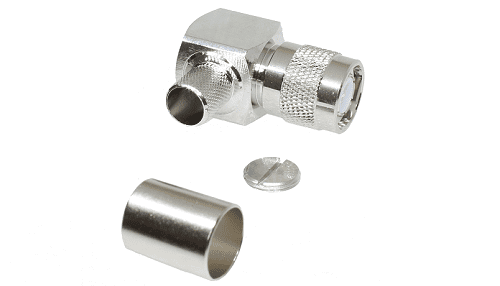 TNC Right-Angled Crimp Plug RG214