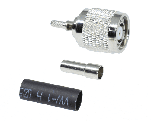 TNC-RP Crimp Plug RG174, RG188, RG316, LMR100 (solder pin)