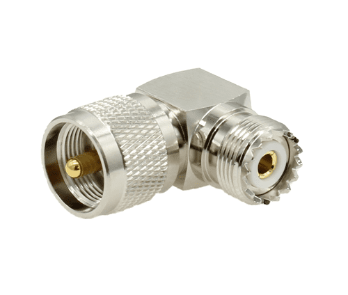 UHF Right-Angled Plug/Jack Adaptor