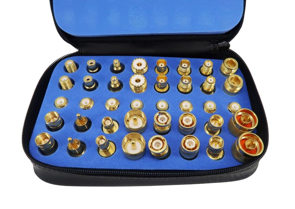 Universal Adaptor Kit 40 Pieces Gold