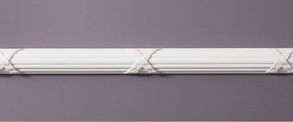 Medium Reed and Ribbon Plaster Panel Mould