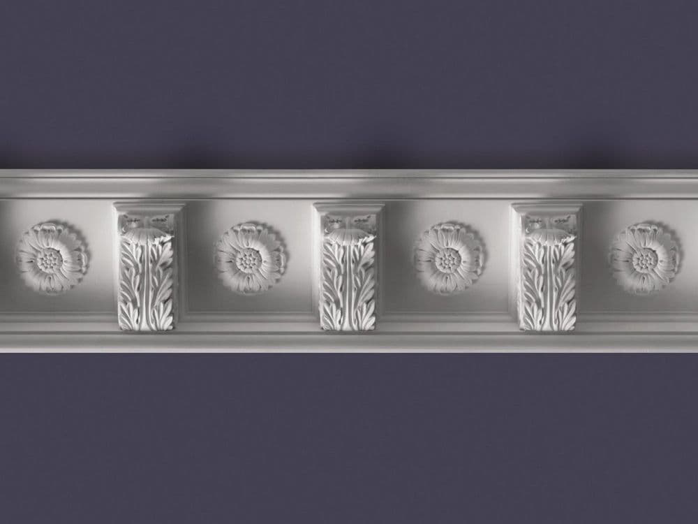 Townhouse Neo Classical Modillion Block with Flower Cornice