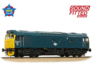 Bachmann 32-344SFX Class 25/2 25085 BR Blue yellow ends