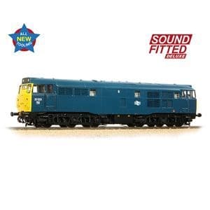 Bachmann 35-805ASFX Class 31 31293 BR Blue Full yellow ends