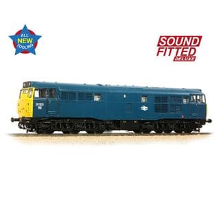 Bachmann 35-805SFX Class 31 31123 BR Blue Full yellow ends