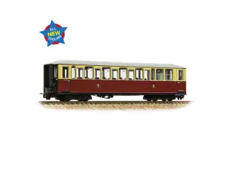 Bachmann  394-100 Ffestiniog Railway Tin Car Saloon Third 119 Crimson/cream