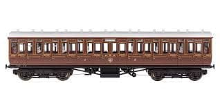 Dapol 4P-020-001 GWR Toplight Coach Lined Crimson Brake Third 3747