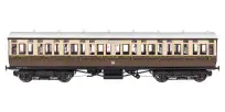 Dapol 4P-020-111 GWR Toplight Coach Lined Chocolate/cream All Third 3903