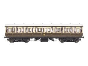 Dapol 4P-020-122 GWR Toplight Coach Lined Chocolate/cream Composite 7904