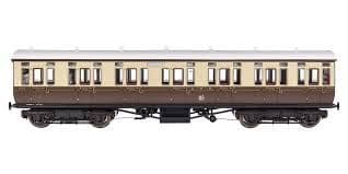 Dapol 4P-020-222 GWR Toplight Coach Chocolate/cream Twin Cities Composite 7906