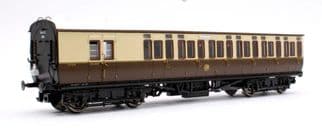 Dapol 4P-020-302 GWR Toplight Coach Chocolate/cream Shirtbutton Brake Third 3754