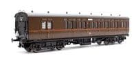 Dapol 4P-020-402 GWR Toplight Coach All Brown Livery Brake Third 3756