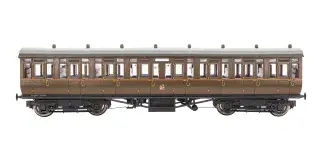 Dapol 4P-020-411 GWR Toplight Coach All Brown Livery All Third 3909