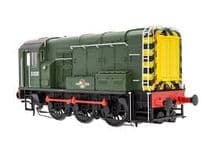 Dapol 7D-008-019S Class 08 shunter D3201 BR Green late crest/wasp stripes.