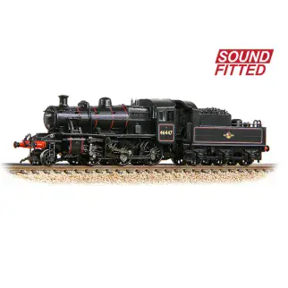 Graham Farish 372-628ASF Class 2MT Ivatt 2-6-0 46447 BR Black lined Late Crest