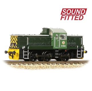Graham Farish 372-950ASF Class 14 D9522 BR Green wasp stripes