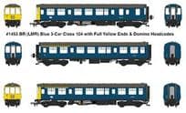 Heljan 1453 Class 104 3 car DMU  BR Blue M50436/M59145/M50488