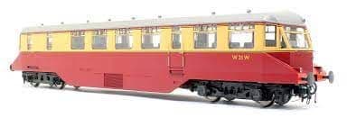 Heljan 19402 AEC Railcar W21W BR Crimson and Cream Livery light grey roof