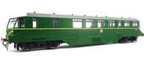 Heljan 19405 GWR AEC diesel railcar W26W in BR green speed whiskers (dark roof) (1)