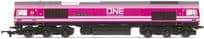 Hornby R3923 Class 66 Freightliner/One Pink  66587 As One We Can