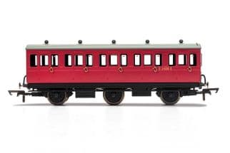 Hornby R40078A 6 Wheel Third Class Coach BR Crimson E31085