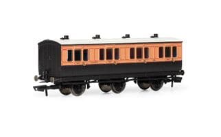 Hornby R40289 6 Wheel First Class Coach LSWR 490