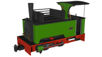 Rapido 986007 Kerr Stuart Sirdar Long Tank. Plain Green
