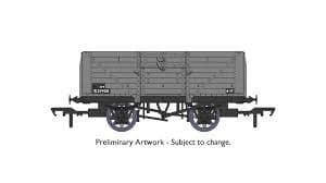 Rapido Trains 940023 D1379 8 Plank open wagon BR Grey S27930