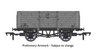 Rapido Trains 940029 D1400 8 Plank open wagon BR Grey S26782