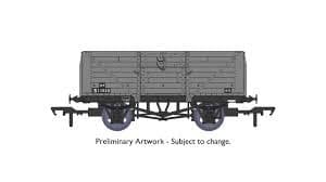 Rapido Trains 940030 D1400 8 Plank open wagon BR Grey S11530