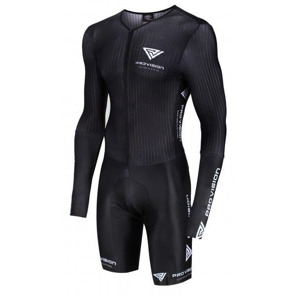 Mens Long Sleeve Black Carbon Aerosuit