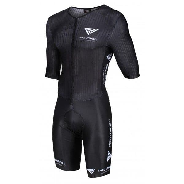 Mens Short Sleeve Black Carbon Aerosuit