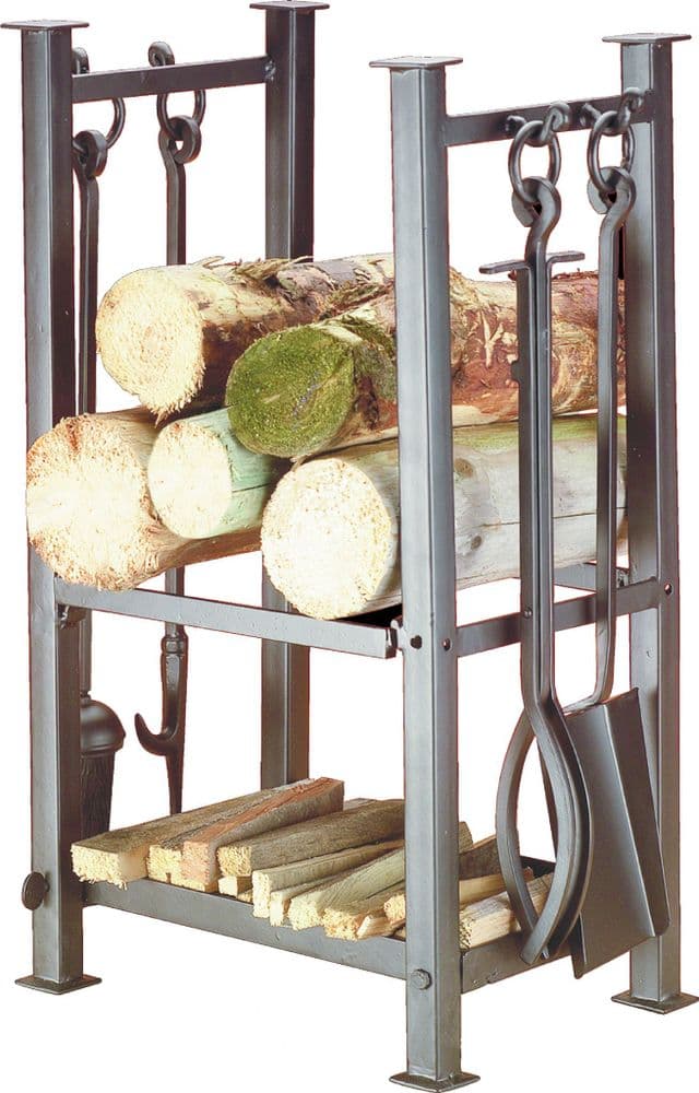 Felton Log Rack & Tool Set - Fireside Accessories | Thefiresideshop.co.uk