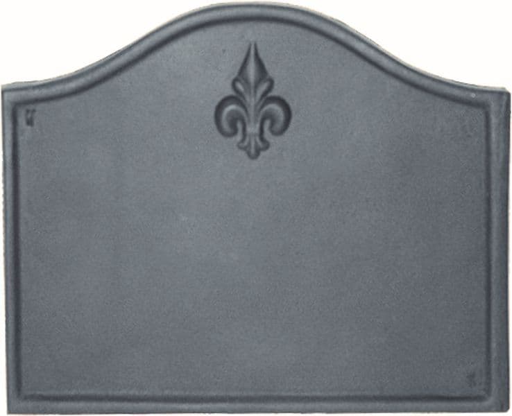 Fleur-de-lys Fire Back - Cast Iron Firebacks | www.thefiresideshop.co.uk