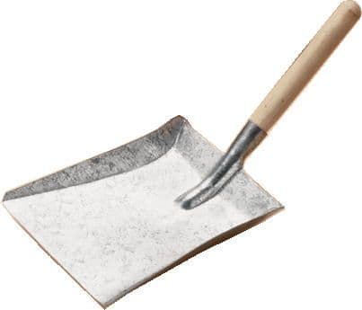 Galvanised Shovel with Wood Handle 28044