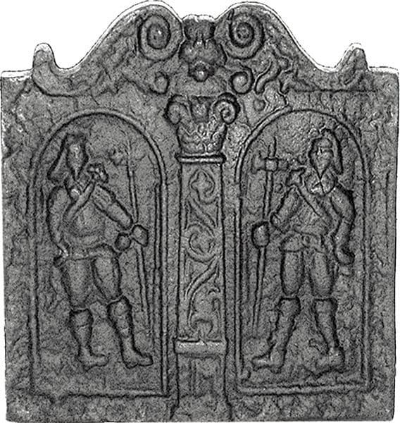 Pikemen Cast Iron Fire Back | www.thefiresideshop.co.uk