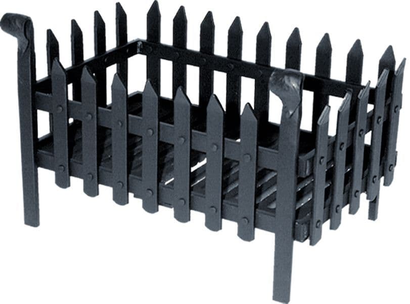 Portcullis fire basket with swan neck | Thefiresideshop.co.uk