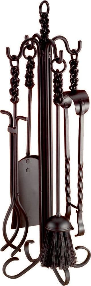 Rope Twist Companion Set - Fire Tools | Thefiresideshop.co.uk