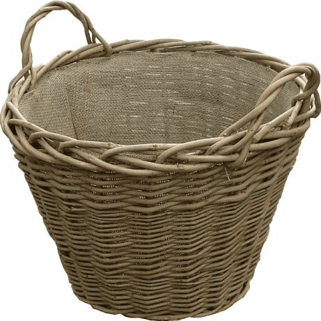 Wild Willow Log Basket with Liner | Thefiresideshop.co.uk