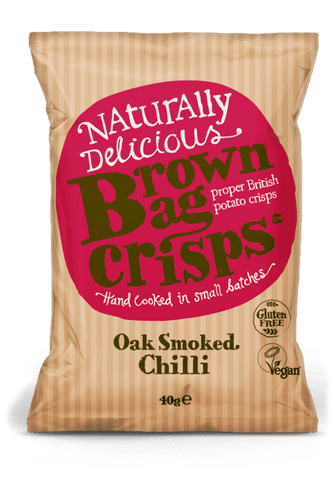 Brown Bag Oak Smoked Chilli Crisps 20 x 40g