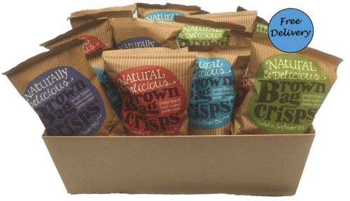 Brown Bag - " Vegetarian" Mixed flavours Case 20 x 40g.