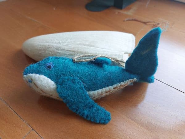 **NEW** Felt Hanging Whale