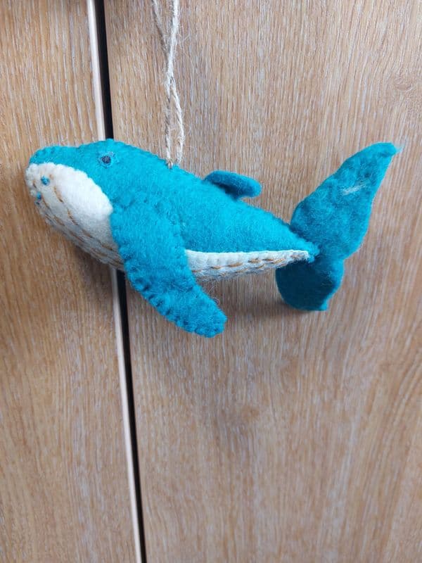 **NEW** Felt Hanging Whale