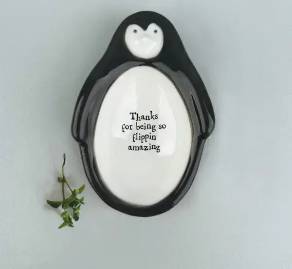 **NEW** Porcelain Penguin Flat Dish