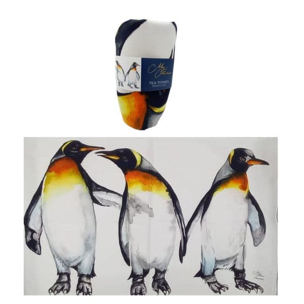 King Penguin Trio Tea Towel
