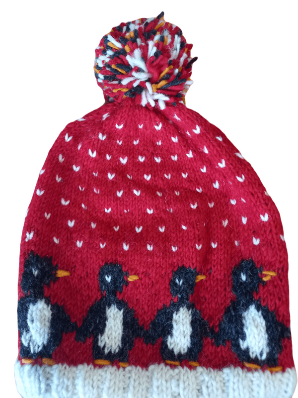 Penguin Christmas Bobble Beanie
