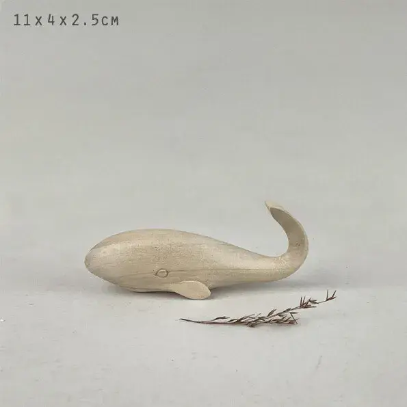 Wooden Whale Decoration